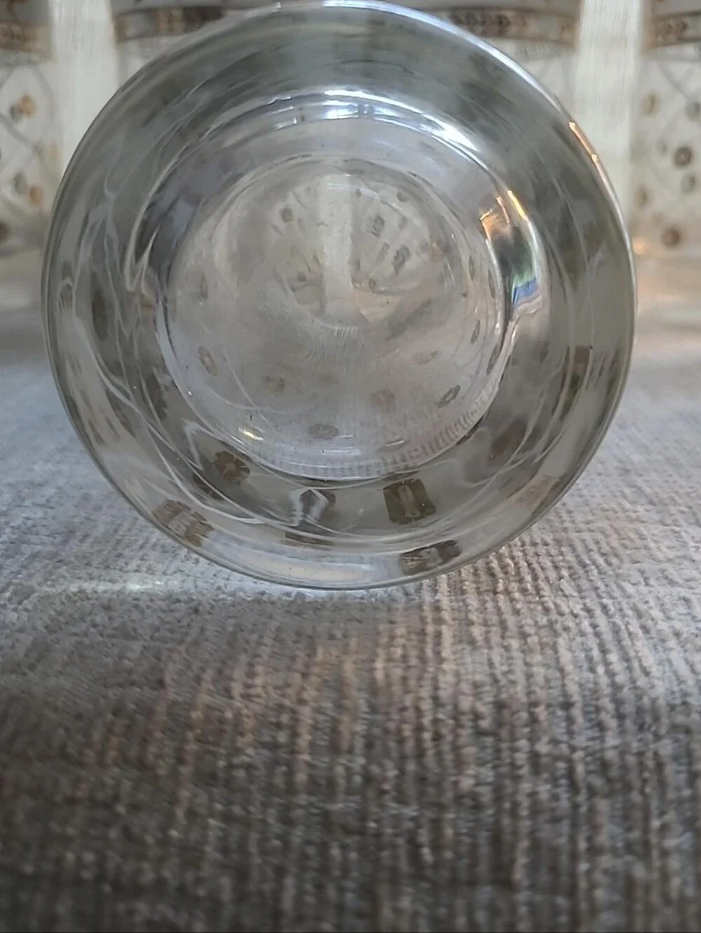 Vintage MCM Culver Style Roman Goddess Highball Glasses - 22k Gold Accent Set 6